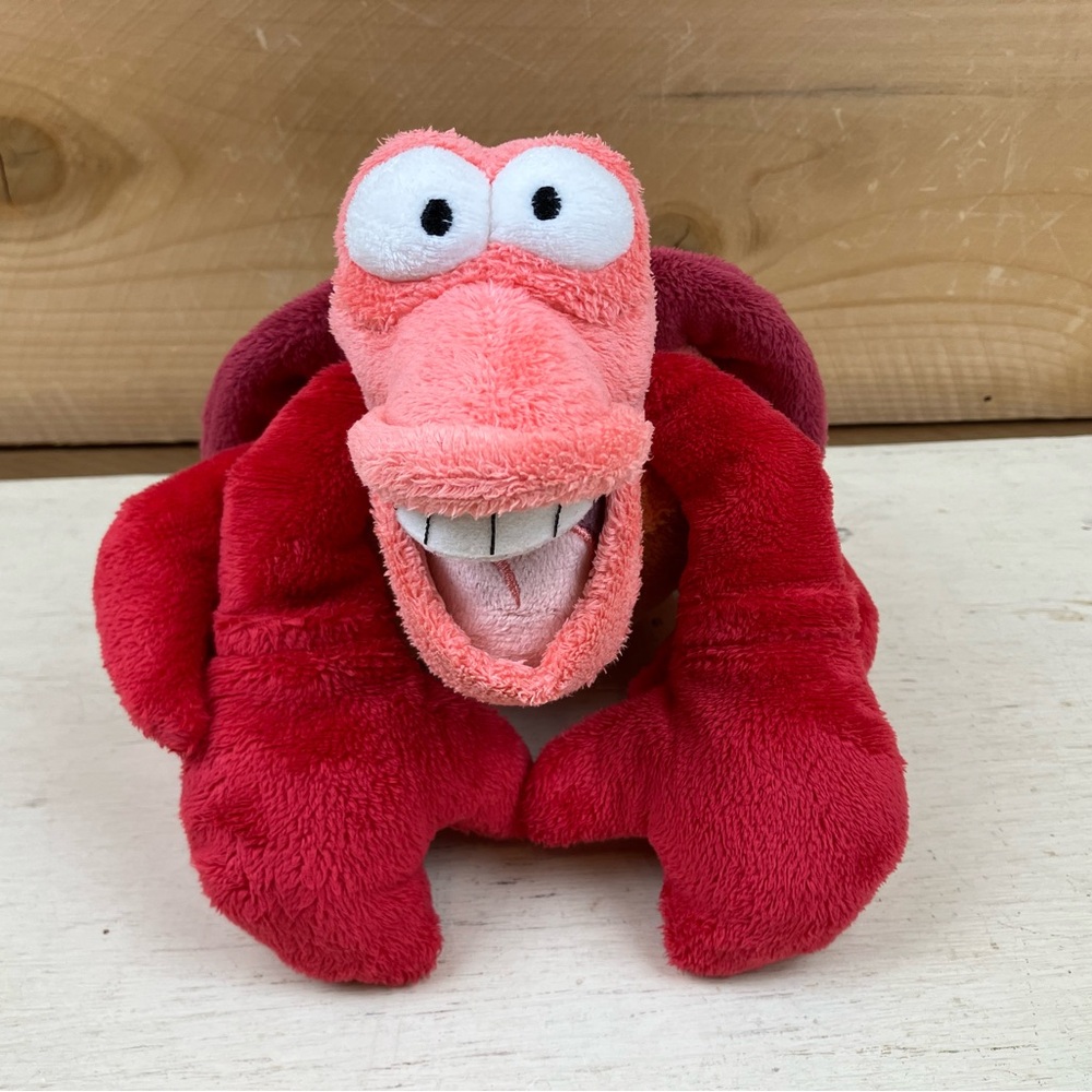 Disney Red and Orange Plush Toy little mermaid crab